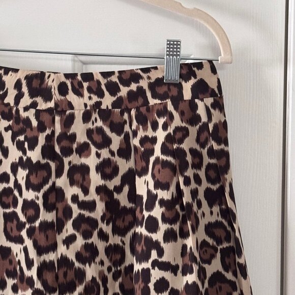 Banana Republic Brown Cheetah Print Skirt Size 0 - Picture 2 of 12